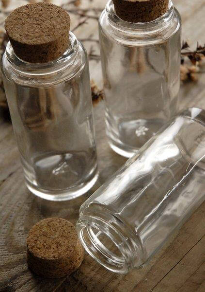 Clear Glass Spice Jars With Cork Tops 34 Oz 2418